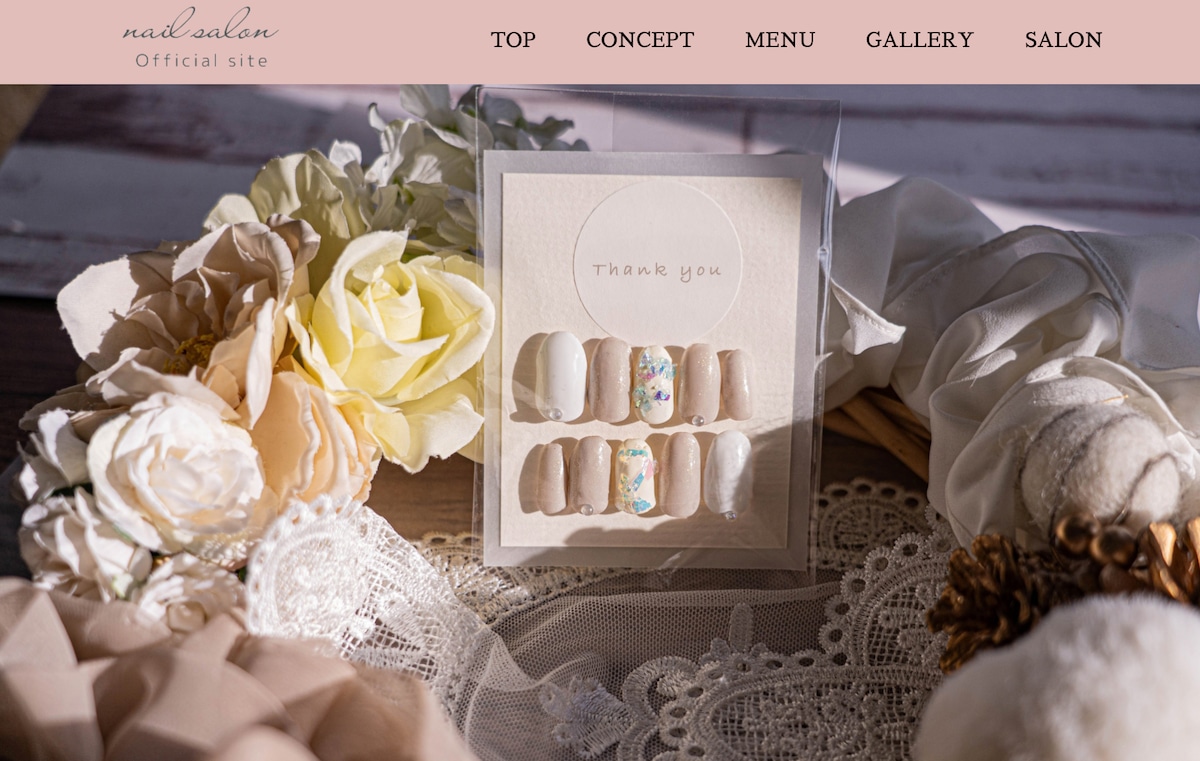 Mignon__Studio's tweet card. DEMO:https://web-template001.netlify.app/柔らかなピンクを基調にした、可愛らしい印象のネイルサロン向けサイトテンプレートです。上品で清潔感のあるデザインは、個人サロンやプライベートネイルサロンにもぴったり。メニュー紹介・ギャラリー・アクセス情報などが見やすく整理されており、初めての方でも簡単に導入・カスタマイズができます。Google Chrome、S...