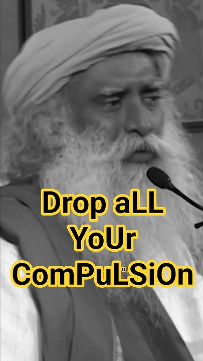 saurabhbhoir8's tweet card. DROP YOUR COMPULSION #sadguru #mindsetshift #meditation #successmin...