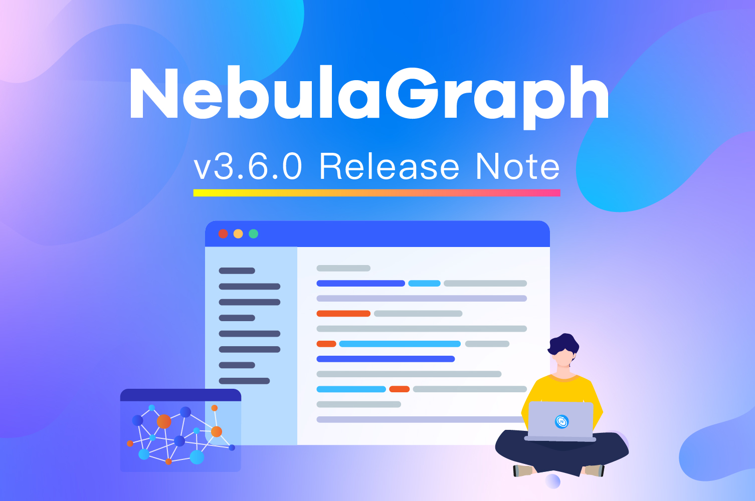 NebulaGraph's tweet card. The NebulaGraph Community Edition v3.6.0 has arrived! In this release, we have bolstered the full-text index capabilities and fine-tuned the performance of MATCH operations in select scenarios.