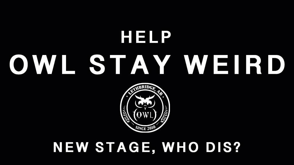 PiggyPoutine's tweet card. A NEW stage at the NEW Owl Acoustic Lounge!