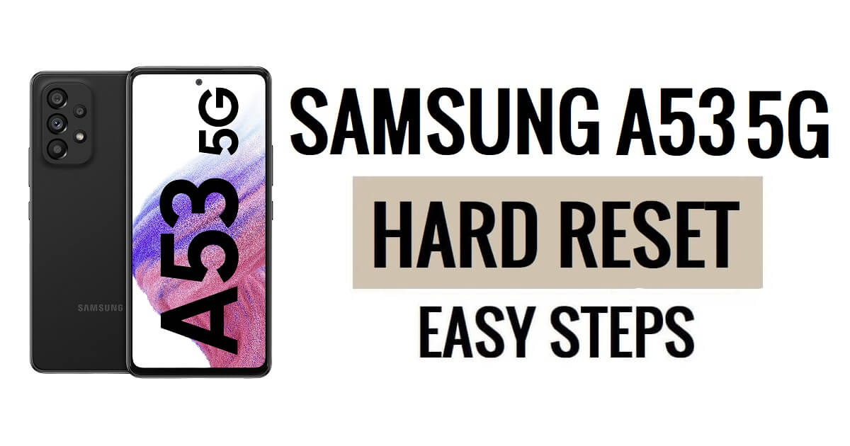 FilesFrp's tweet card. In this article, we will guide you on How to Samsung A53 5G Hard Reset & Factory Reset process to Wipe data & Fix Forget Password, Pattern