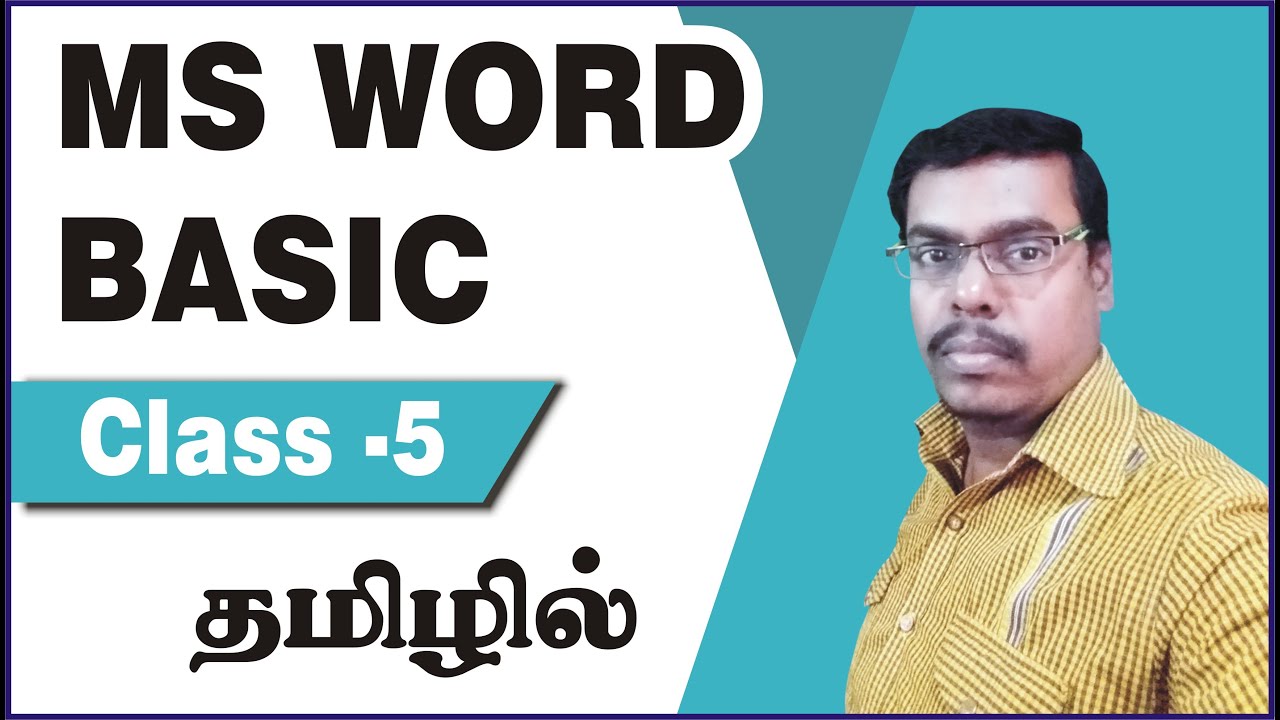 netonetchannel's tweet card. MS Word Basic in tamil | Class 5 | MS word tutorial in tamil | how to...