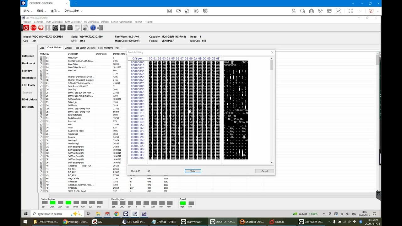 dolphindatalab's tweet card. WD40EZAX 810051 DWF Invalid Data Read Error Data Recovery Steps