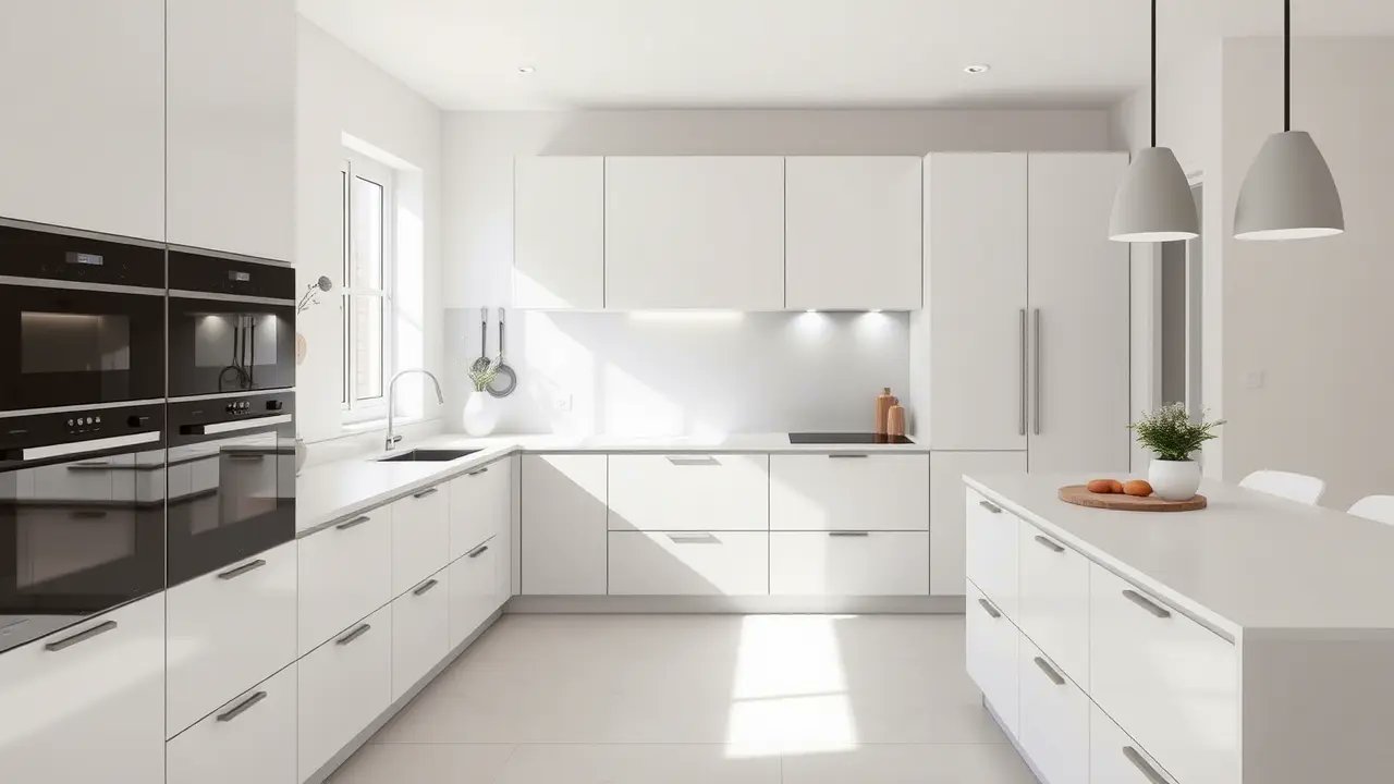 PureLuxy's tweet card. Discover handleless kitchen cabinets, their styles, benefits, costs & top picks. Perfect for modern, minimalist kitchens.