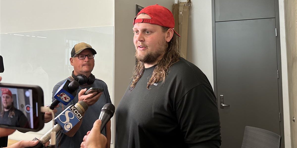 CycloneAlert247's tweet card. Senior OL Grant Treiber excited for season, embracing new mentality