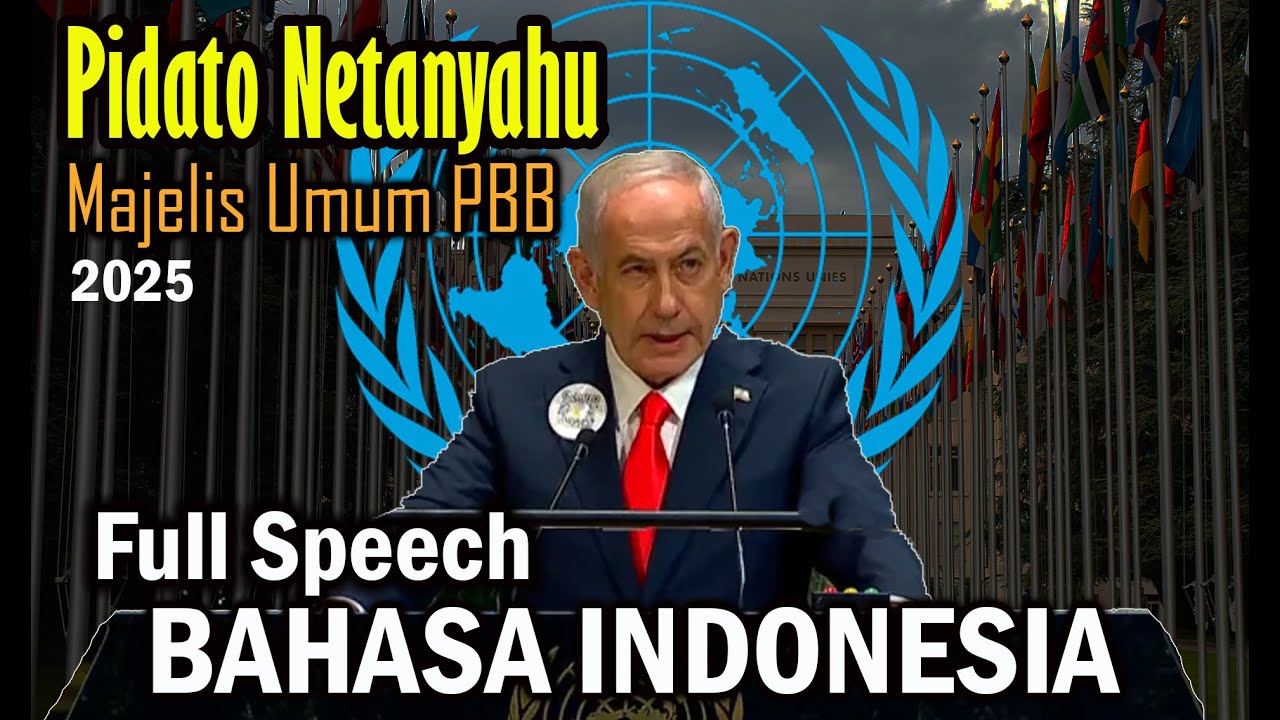 Iblismaininbox's tweet card. Pidato Netanyaho PBB, 2025 - Full Speech Bahasa Indonesia