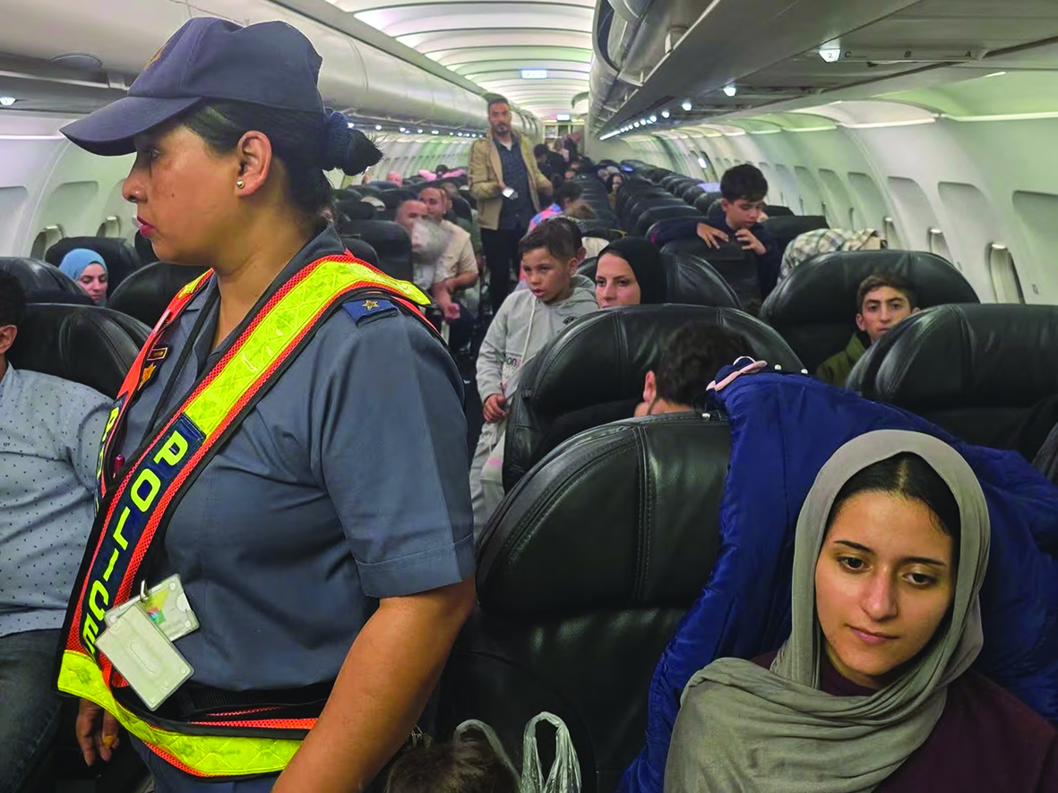 ZANewsFlash's tweet card. The South African government is on high alert following intelligence that four more planes evacuating Palestinians could still land in the