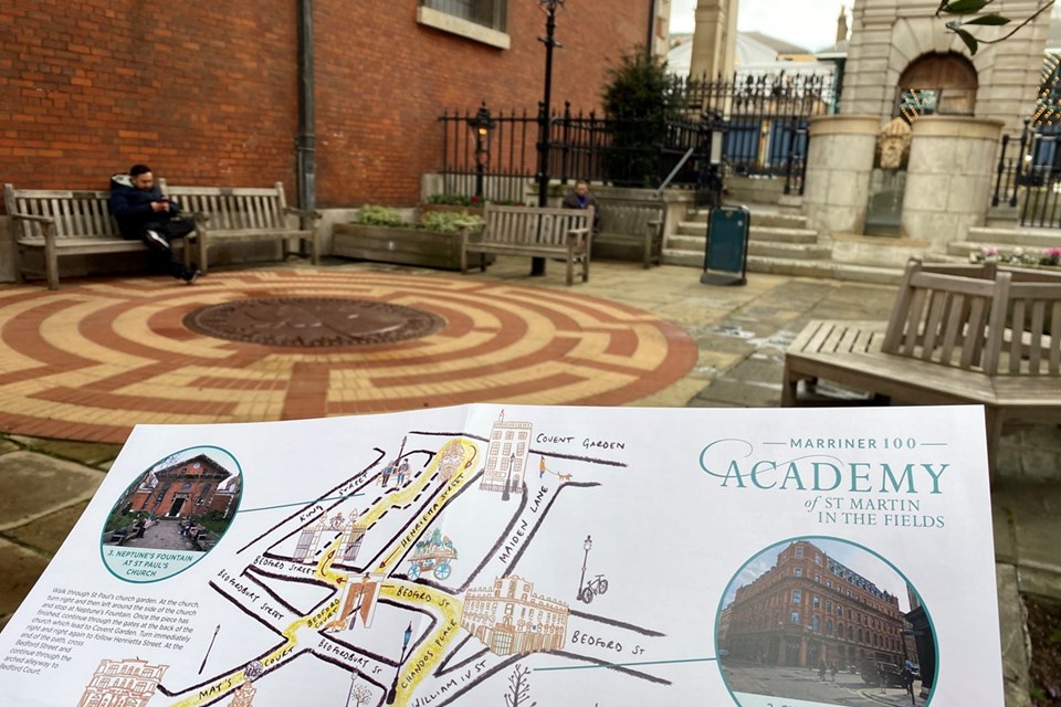 ClassicalMusic_'s tweet card. As ASMF celebrates the centenary of its founder Neville Marriner and 25 years of impactful work with London's homeless population, Clare Stevens embarks on a digitally-enhanced walk around central...