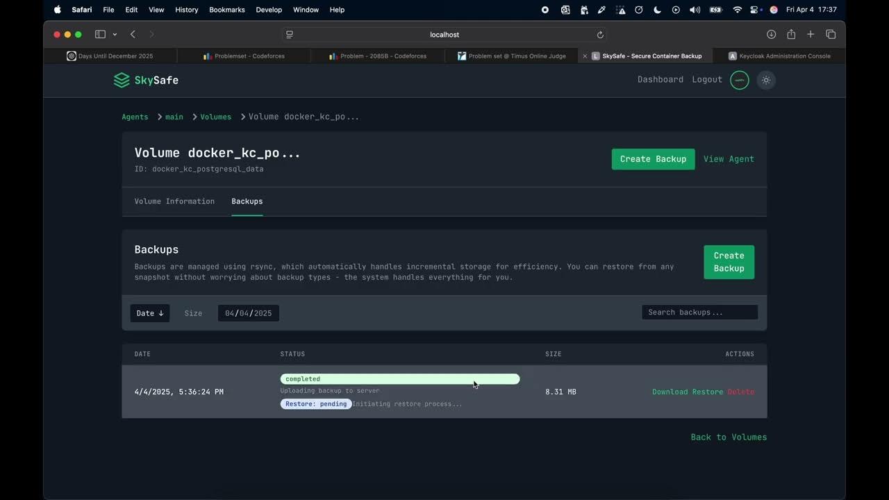 DevopsDiscu's tweet card. Docker Backups