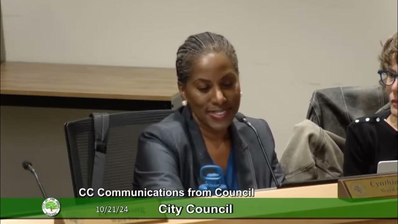 CynthiaForA2's tweet card. Councilwoman Cynthia Harrison speaks on Ann Arbor Proposals C and D