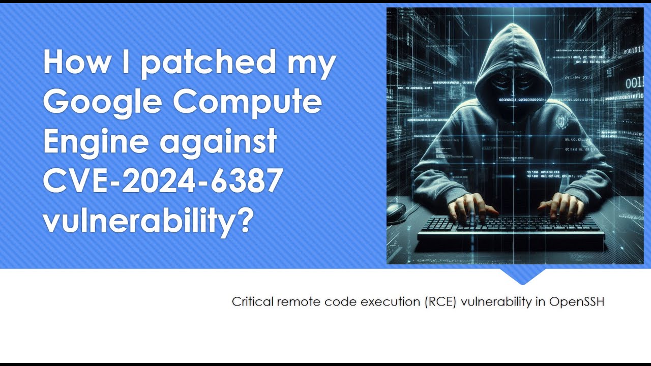 maheshkumar_rp's tweet card. Teaser: How I patched my Google Compute Engine against CVE-2024-6387...