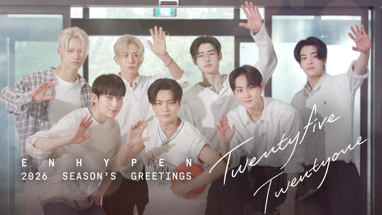 ENHYPEN's tweet card. ENHYPEN 2026 SEASON'S GREETINGS Teaser #1