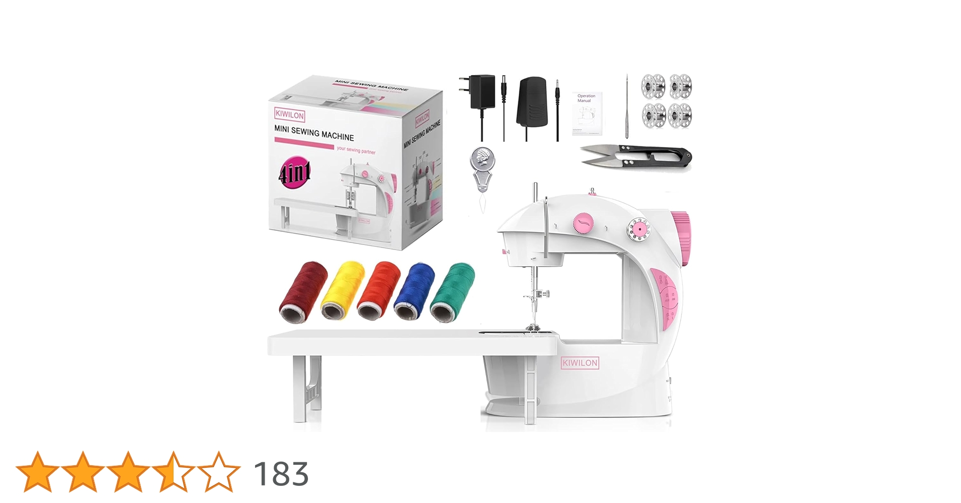 DealsinIND's tweet card. New beginning, make it worth with Kiwilon Sewing Machine For Home Use With Sewing Kit And Extension Board Perfect beginner tailoring machine mini for sewists and also for hobbyists. This versatile...