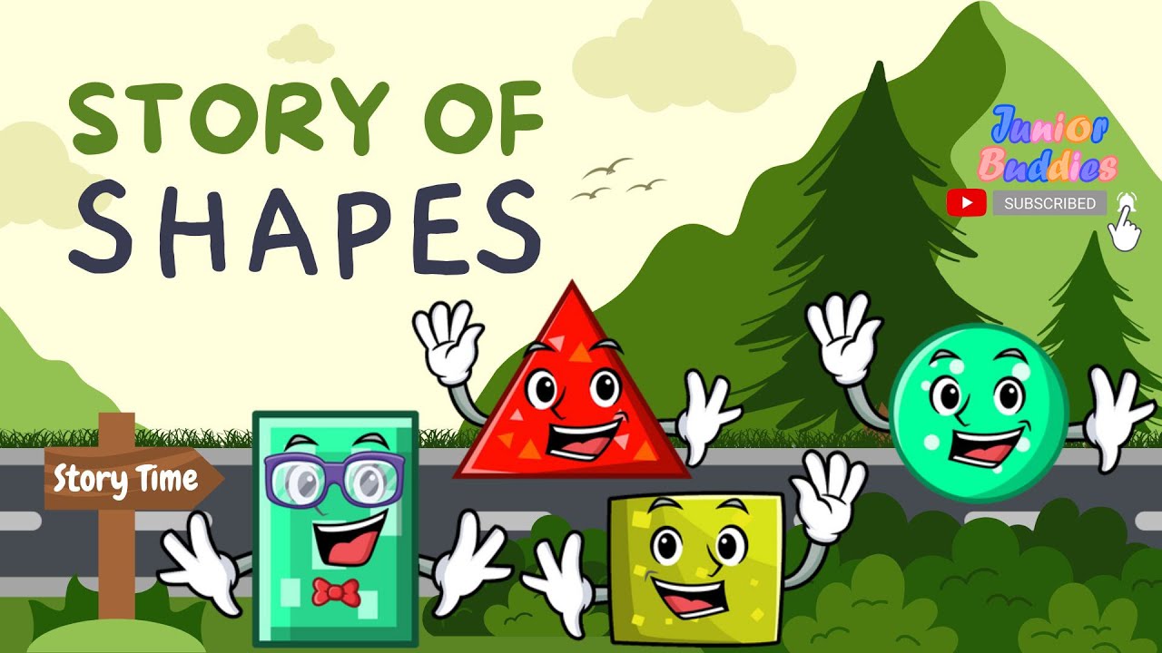 JuniorBuddies's tweet card. Story of Shapes || Easy Way to Learn Shapes for Kids || Junior...