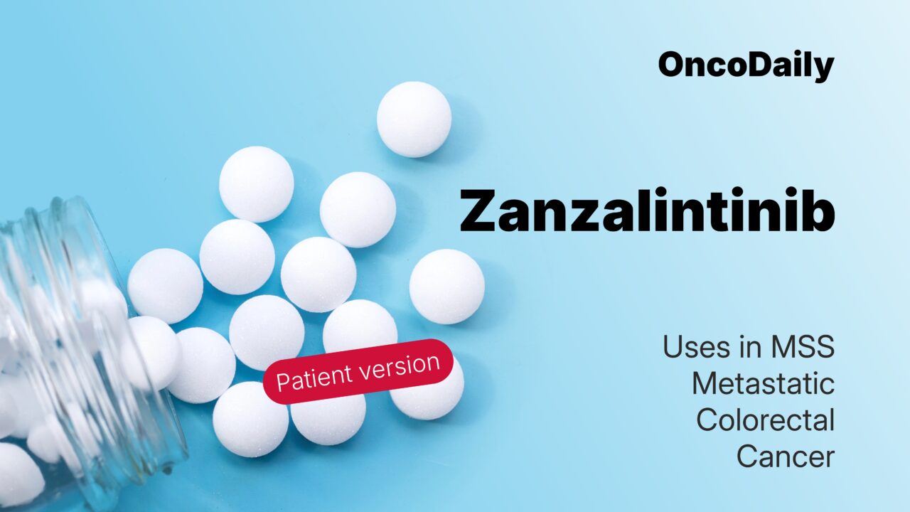 Cancer_Buzz's tweet card. Zanzalintinib is a new targeted therapy showing promise for patients with metastatic colorectal cancer. Learn how it works, its benefits, and what to expect.