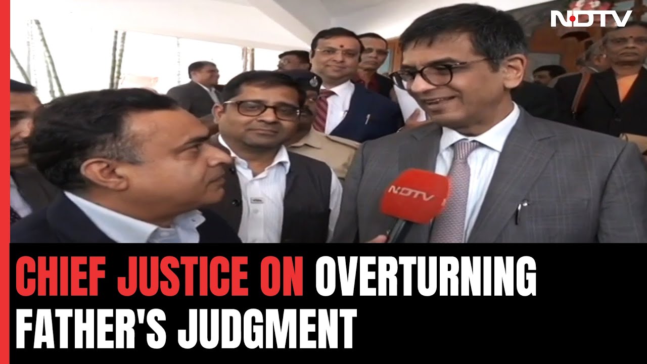 ashishKB76's tweet card. Chief Justice DY Chandrachud On Overturning His Father's Judgment