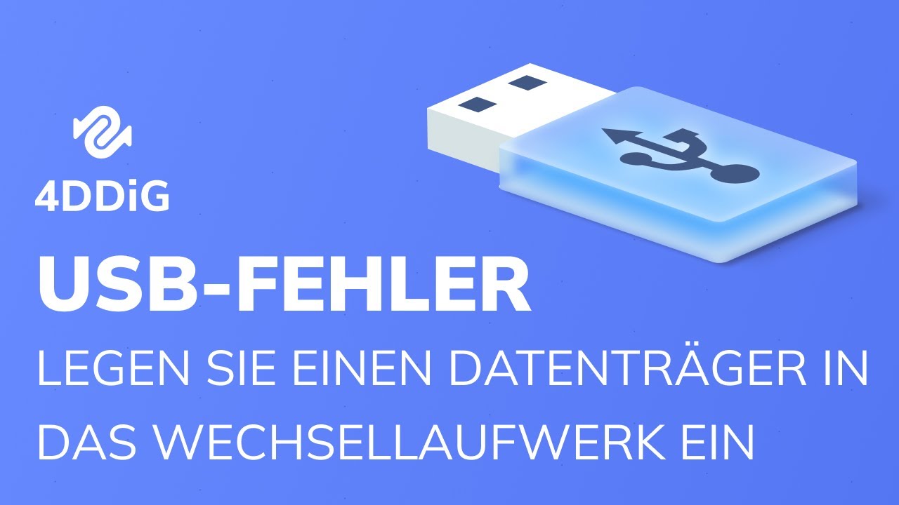 4ddig_deutsch's tweet card. USB-Fehler beheben: „Legen Sie einen Datenträger in das USB-Laufwerk...