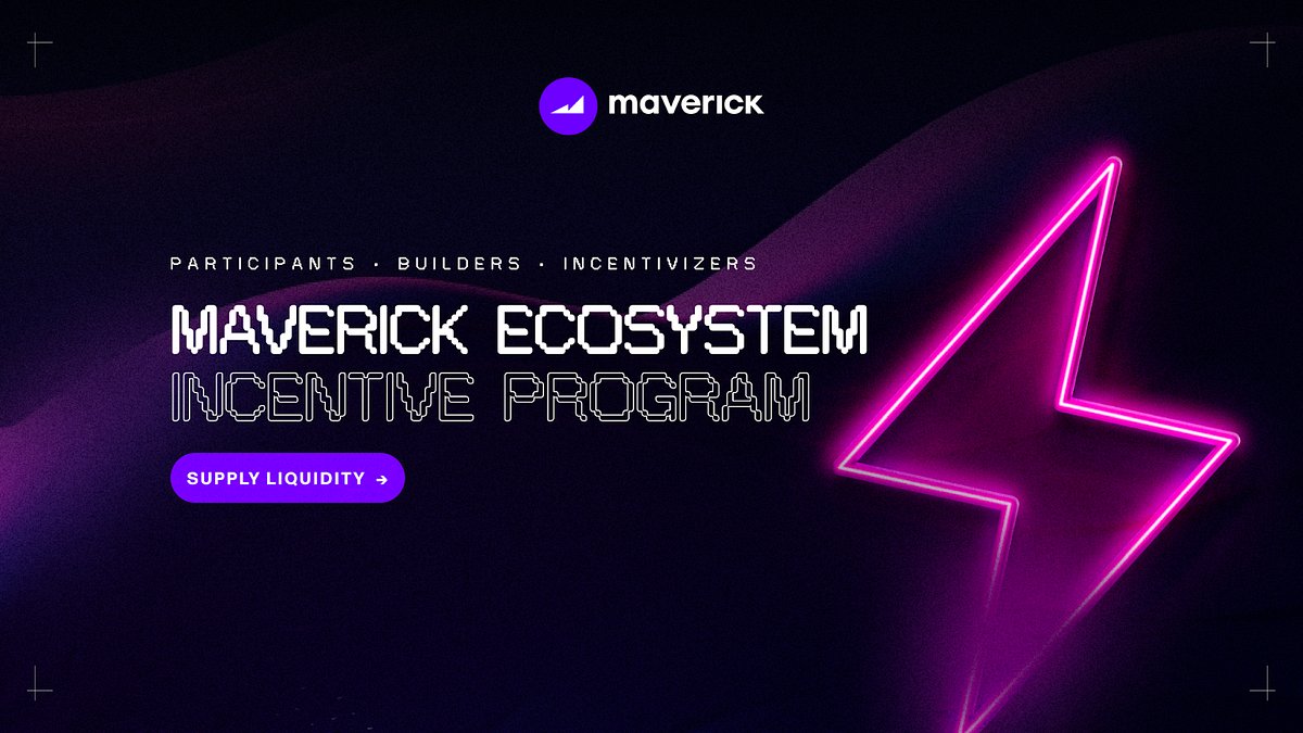 mavprotocol's tweet card. To incentivize ecosystem participation, we are excited to introduce the Maverick Ecosystem Incentive Program.