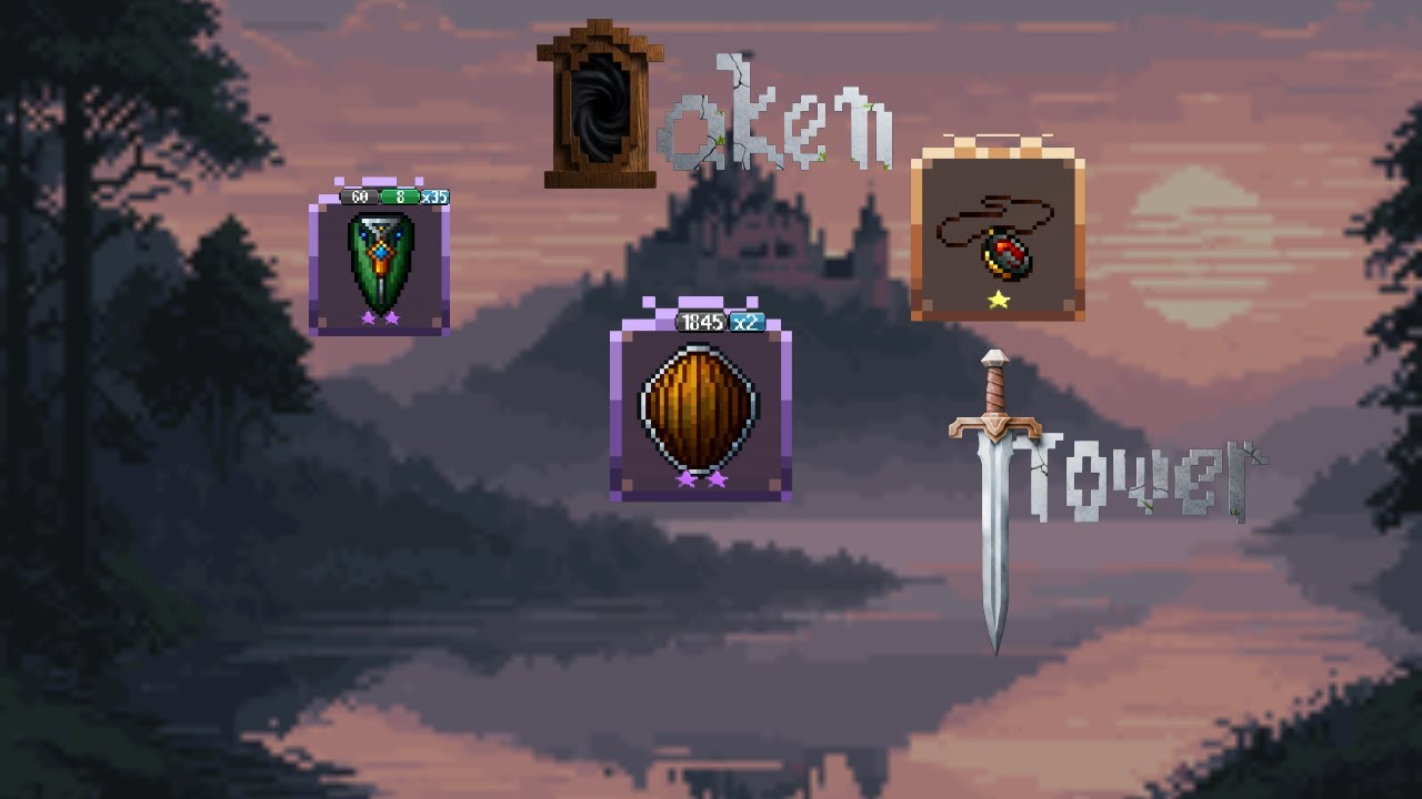 Tetris_wcdb's tweet card. [Oaken Tower] Speedy Cursed necklace boosting shields