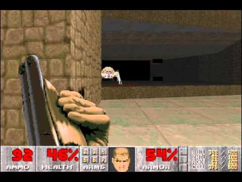 Mr202016's tweet card. Doom II (100%) Walkthrough (Map23: Barrels O' Fun)