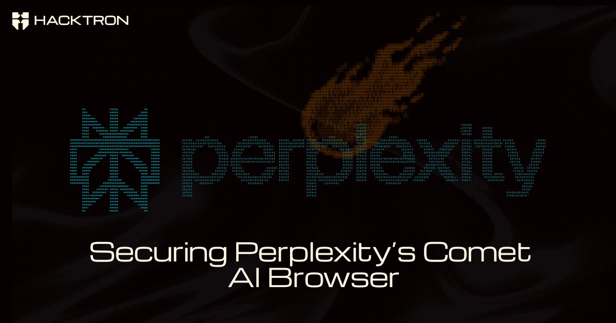 SymbianSyMoh's tweet card. How Hacktron AI Research team identified and prevented a critical UXSS vulnerability in Perplexity's AI Browser - Comet.