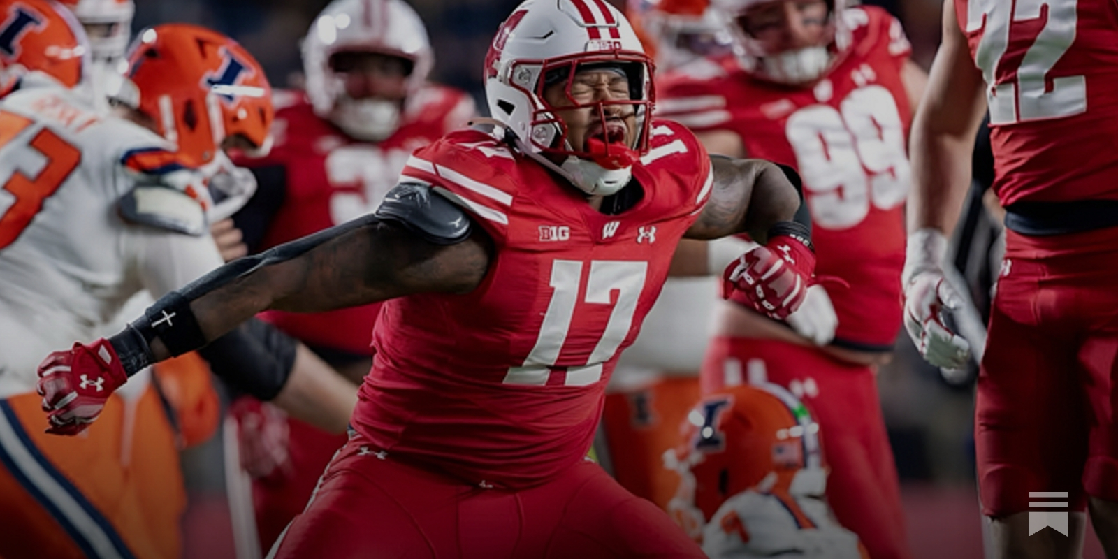 Badger_Notes's tweet card. Handing out grades for the Wisconsin Badgers offense, defense, and special teams from the 27-10 win over No. 21 Illinois in Week 13.