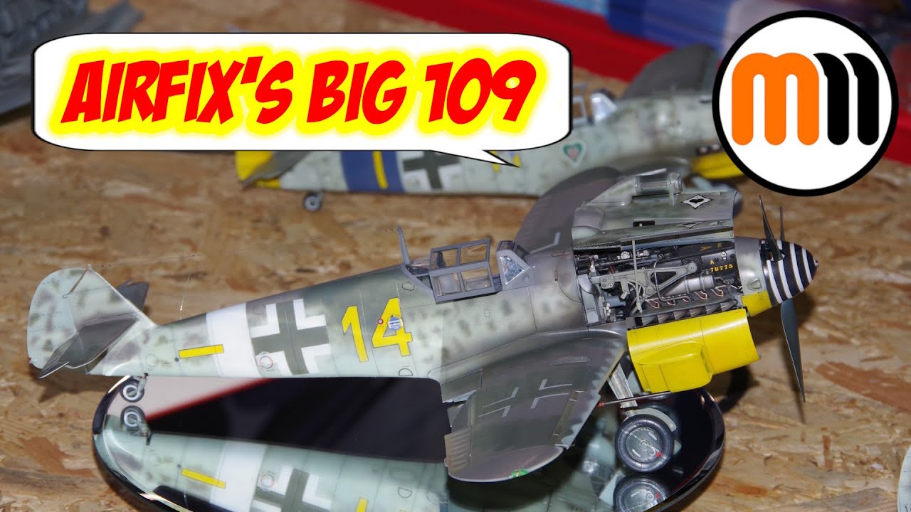 MannsModels's tweet card. Airfix's Big 109 in detail - Mann's Model Moments Tuesday Talk 2025...