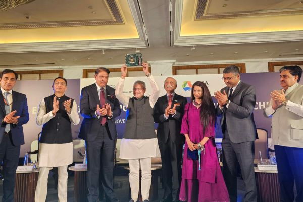 TimestechBuzz's tweet card. Azimuth AI, a next-generation embedded silicon company, and Cyient Semiconductors, a leader in custom ASIC turnkey Silicon Chip.