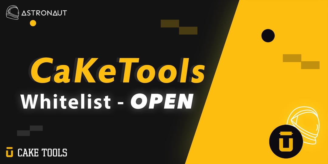 astronauttoken's tweet card. 🚨Astronaut will be launching Caketools on November 17th at 3PM UTC🚨 ⏰COUNTDOWN: https://countingdownto.com/?c=3920304 👉WHITELIST giveaway HERE. You don’t need to hold NAUT if you win. This is for...