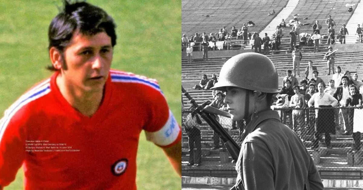 lacuarta's tweet card. El histórico capitán de La Roja llegó al Estadio Nacional para exigir la liberación de Hugo Lepe, quien estaba prisionero en el recinto deportivo.