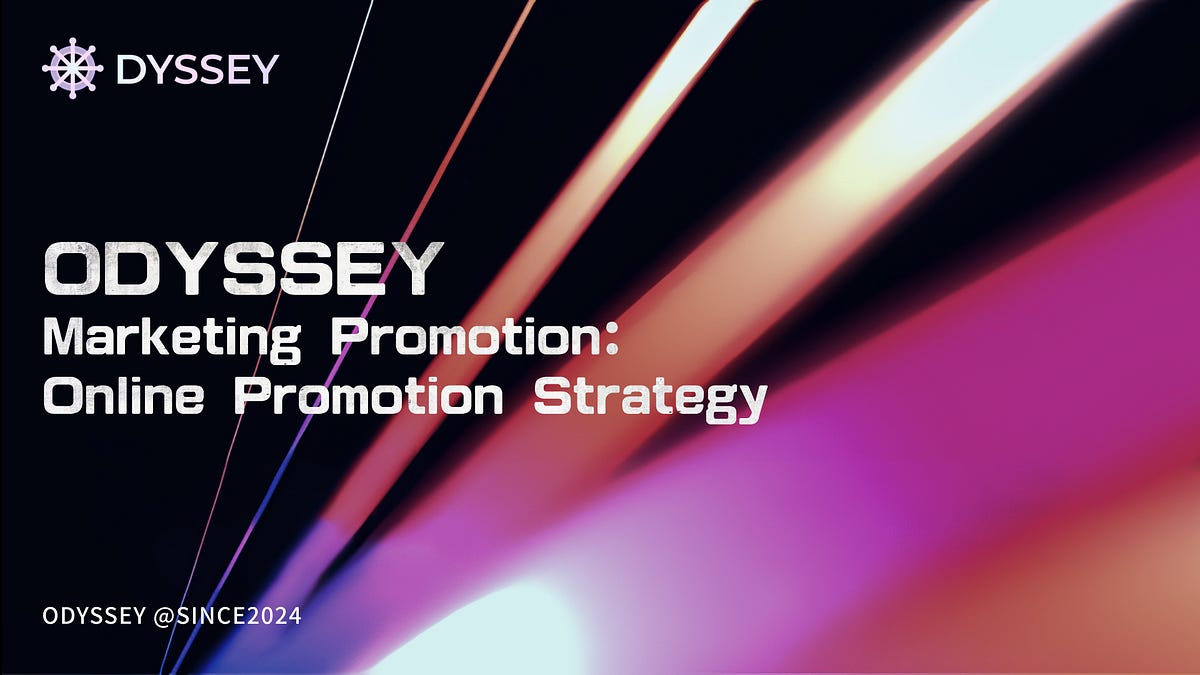 Odyssey_ODS's tweet card. Online Promotion Strategy