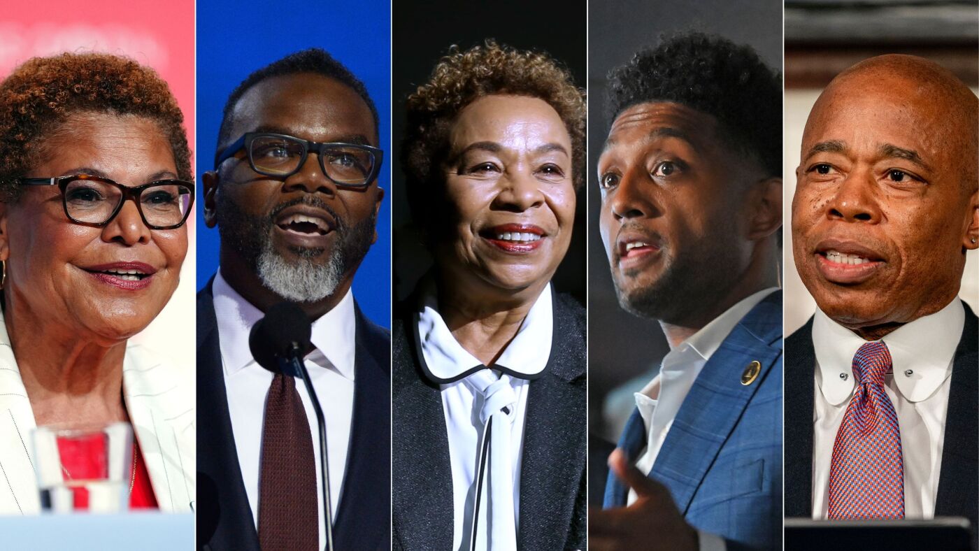 DemocracyGhost's tweet card. When Trump announced his law enforcement actions in D.C., he also singled out a slew of other Democratic cities. The mayors of Baltimore, LA, Chicago, New York and Oakland, Calif., say crime is down.