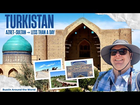 BuzzTravelBlog's tweet card. Turkistan in Half a Day: Azret-Sultan Highlights