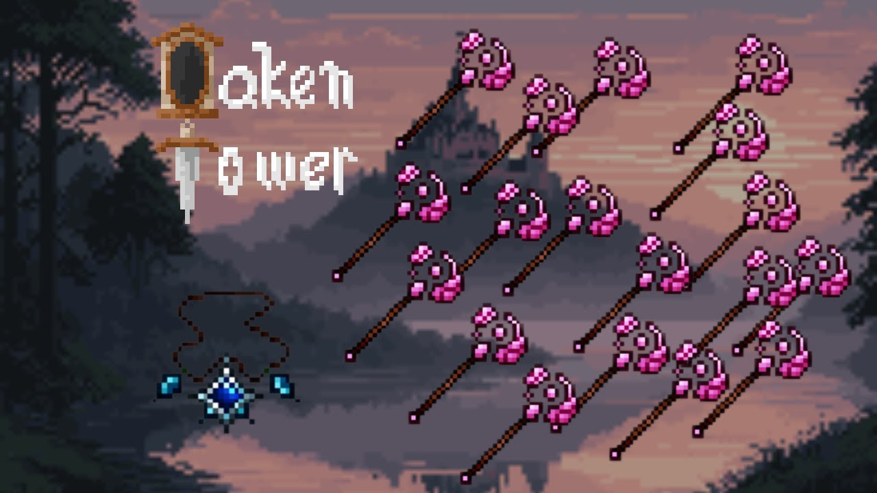 Tetris_wcdb's tweet card. [Oaken Tower] 6x crit Bonking it away with Mythic Rod