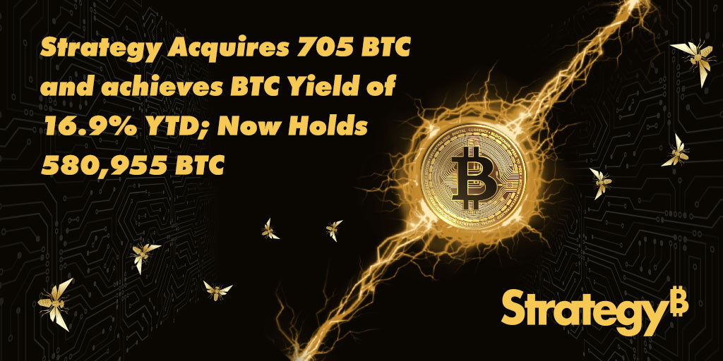 saylor's tweet card. June 2, 2025