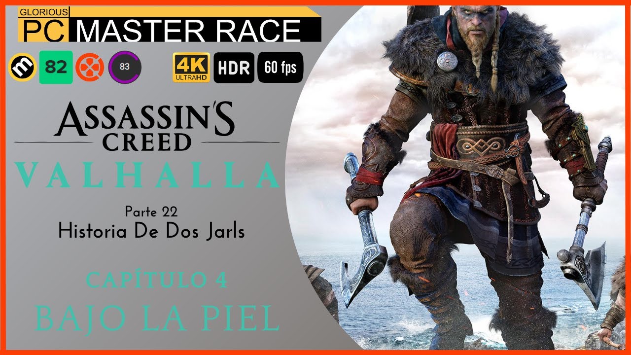 VaDeGameplays's tweet card. Assassin's Creed: Valhalla | Parte 22 - Capítulo 4: Bajo La Piel - PC...