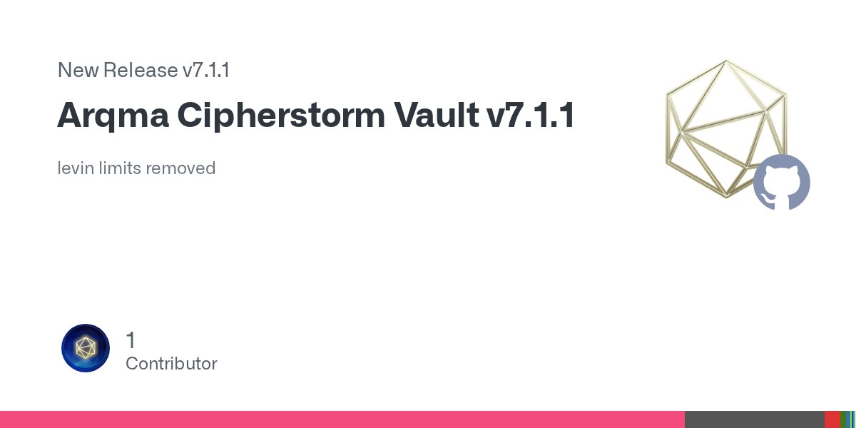 ArQmA_Network's tweet card. levin limits removed