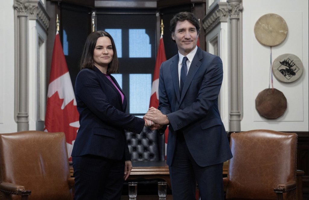 iPoliticsCA's tweet card. Foreign Affairs Minister Mélanie Joly has laid sanctions on 21 people accused on human-rights violations in Belarus since its 2020 presidential election, which was widely denounced as fraudulent.