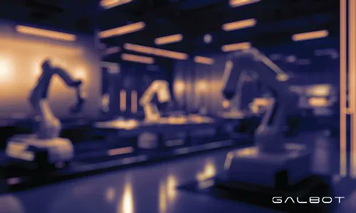 talkdevnow's tweet card. Galbot announces DexNDM and NavFoM, two advancements in robotic dexterity and navigation, enhancing manipulation capabilities and autonomous navigation.