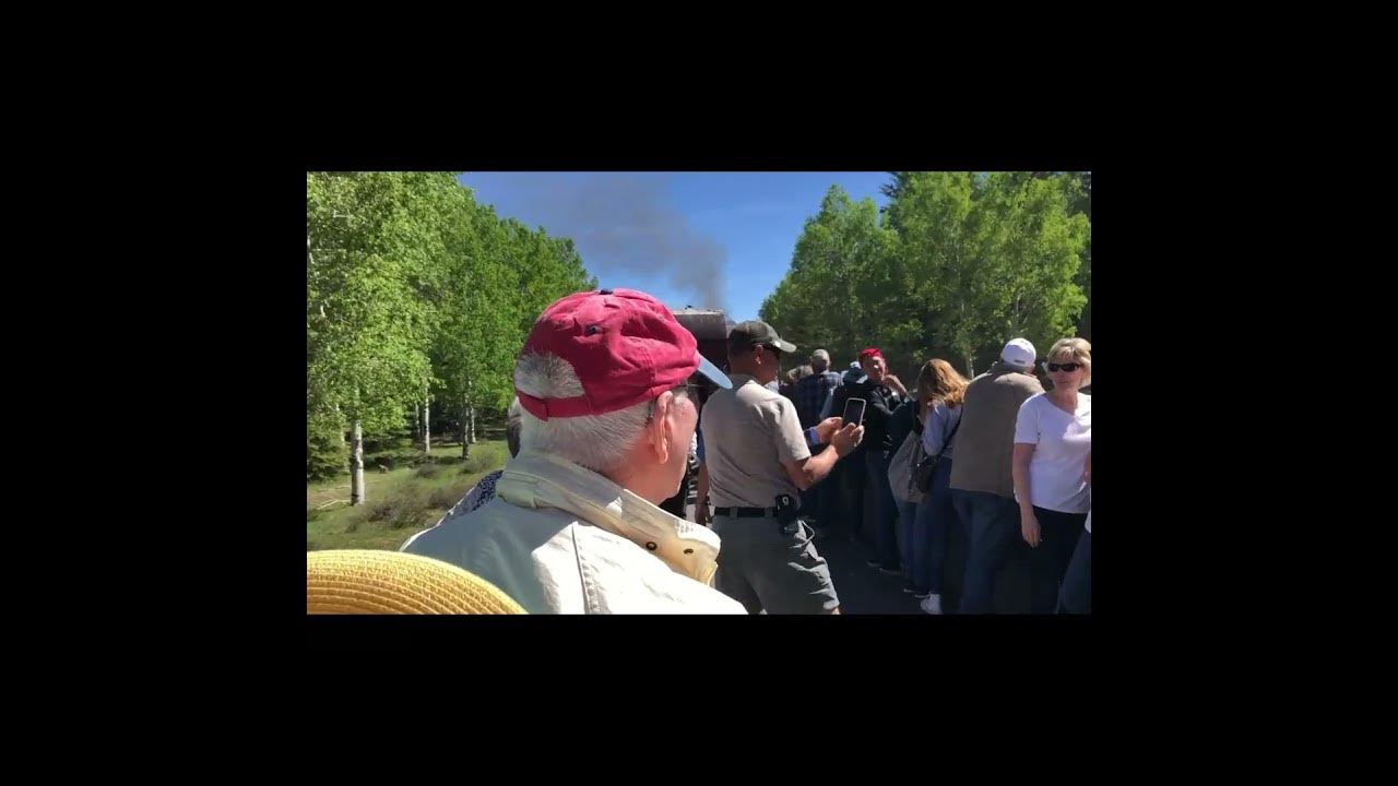 DanMorton's tweet card. Cumbres And Toltec Scenic Railroad Standing In The Open Car #steamt...