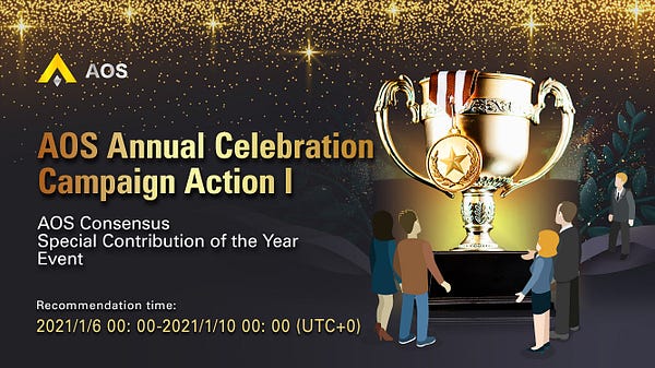 AOS_Global's tweet card. Past one-year development has built AOS public chain into the world-leading privacy public chain backed by advancing technology, thriving…