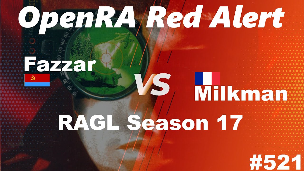 GameReplaysOrg's tweet card. OpenRA Shoutcast #520: Fazzar versus Milkman [Red Alert]