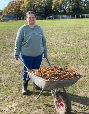 SteveRaw836's tweet card. Bettina’s new work, rocking her new uniform. Bettina reaches for her work uniform – a Red Polo shirt and fleece and takes her name badge from her bag. “Garden Centre today please?”  Her …