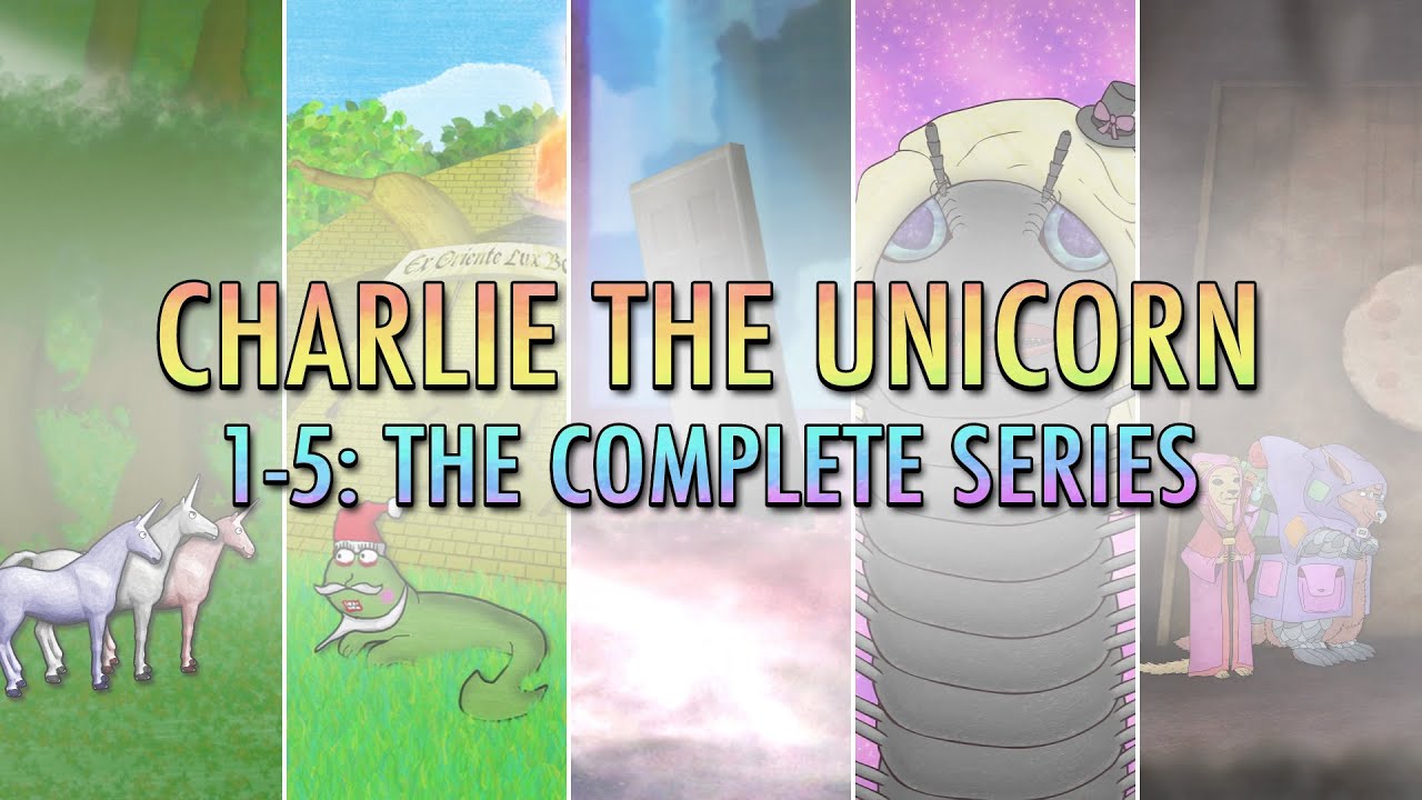 lazyrexic's tweet card. Charlie the Unicorn 1-5: The Complete Series