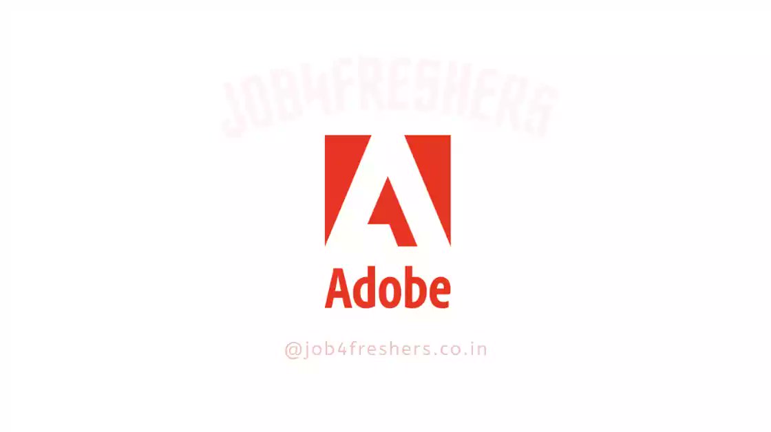 Job4freshers_'s tweet card. Adobe Off Campus Drive 2025: Adobe a leading company, is set to conduct an Off Campus Drive in 2025, offering opportunities for freshers to join as Adobe