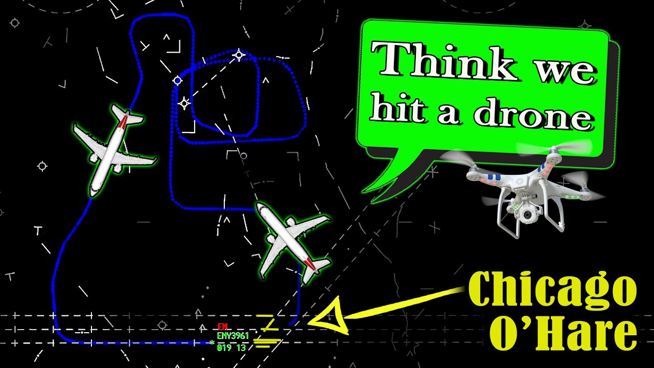 DronersGuide's tweet card. Envoy E170 IMPACTS A BALLOON after takeoff from Chicago - O'Hare!