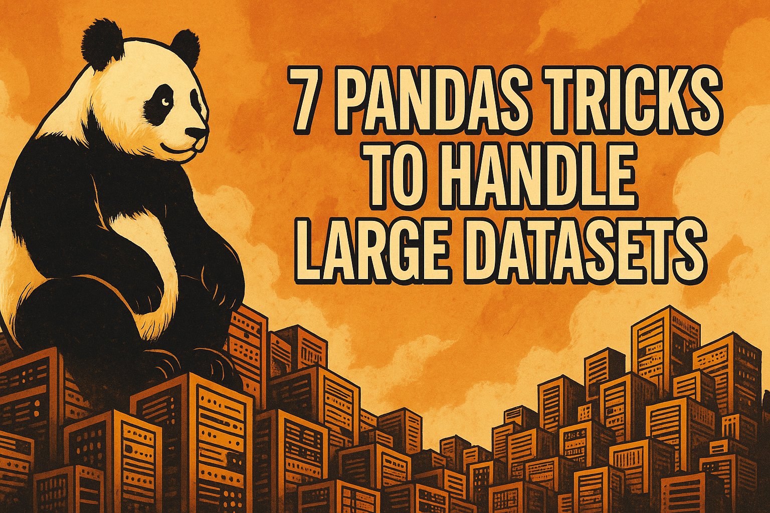 kdnuggets's tweet card. 7 tricks that are often overlooked but are simple and effective to implement when using Pandas library to manage large datasets more efficiently, from loading to processing and storing data optimally.
