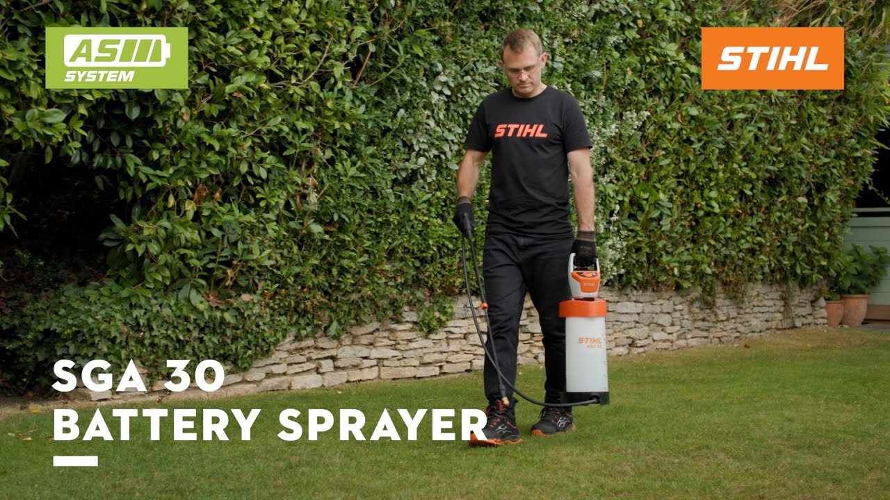 hortweek's tweet card. STIHL SGA 30 Battery Sprayer | STIHL Cordless Sprayer | STIHL AS...