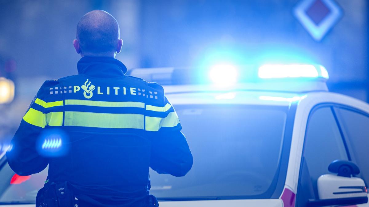 AT5's tweet card. Camerabeelden: politie zoekt verdachten van zware mishandeling bij Leidsebosje