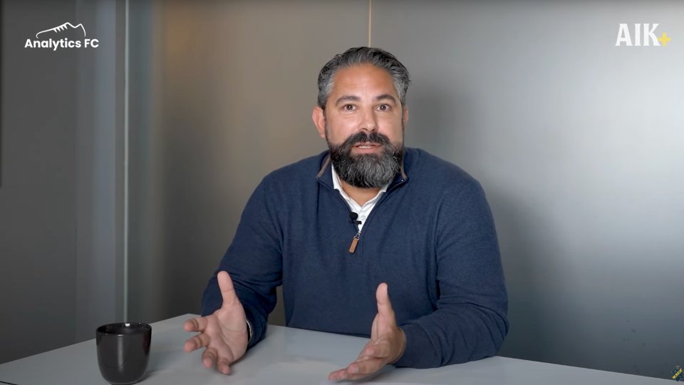 AnalyticsFC's tweet card. AIK's Head of Football Strategy, Jeremy Steele, has given an update on how a partnership with Analytics FC is having a positive impact